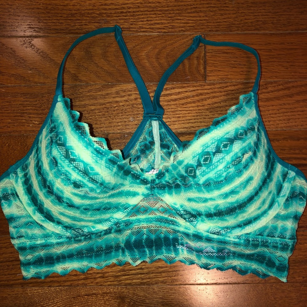 Blue/mint Tye-dye VS PINK bralette